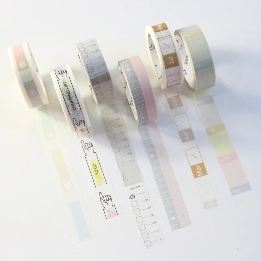 Domikee новый милый мультяшный Органайзер времени Васи лента для планировщика