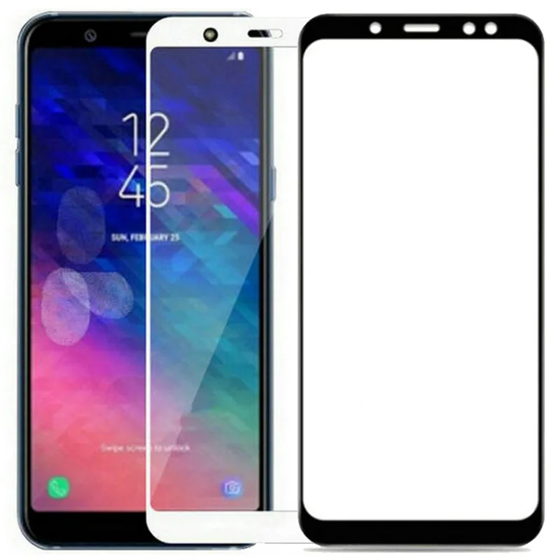 Защитное закаленное стекло 9D для samsung galaxy a6 plus 2018 6a a 6 a6plus a62018|Защитные стёкла и