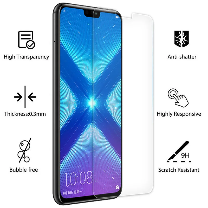 Защитное стекло закаленное для Huawei Honor 8x | Мобильные телефоны и аксессуары