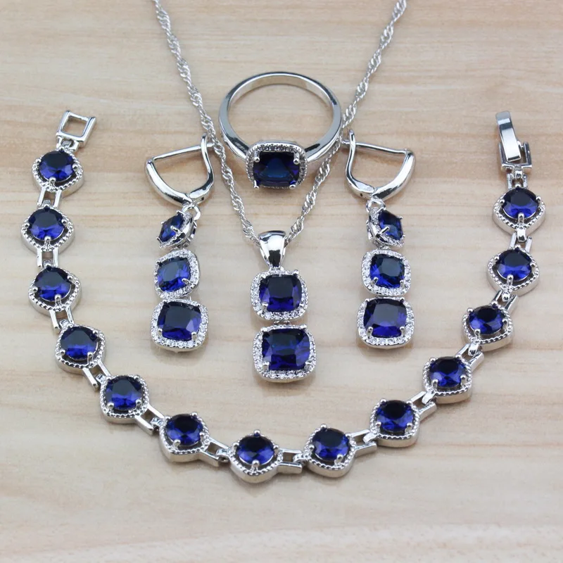 Женские элегантные модные аксессуары комплекты украшений серебряного цвета с