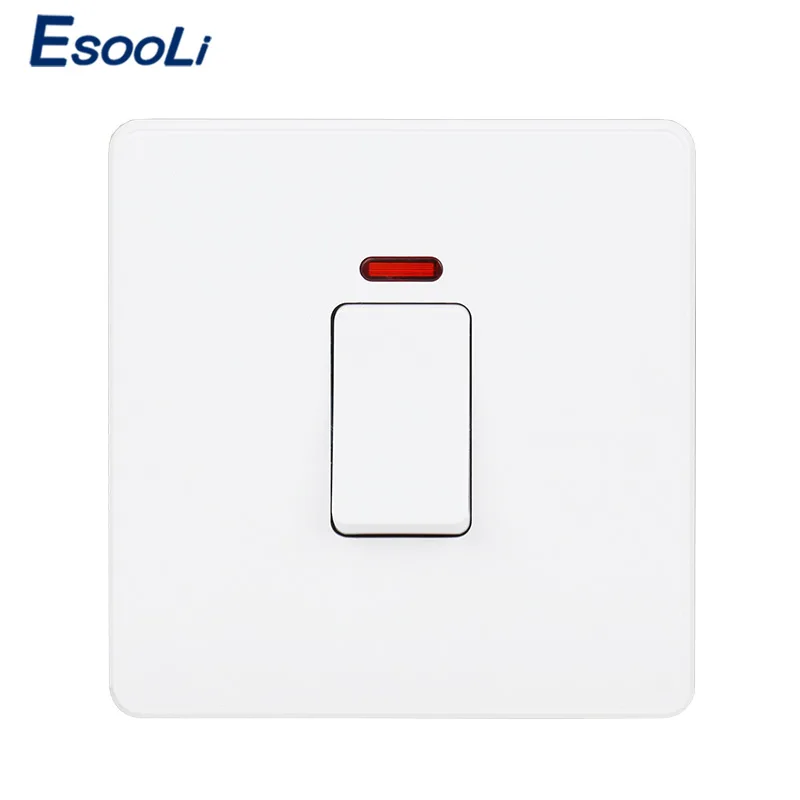 Переключатель водонагревателя Esooli с неоновым светодиодным индикатором стандарт