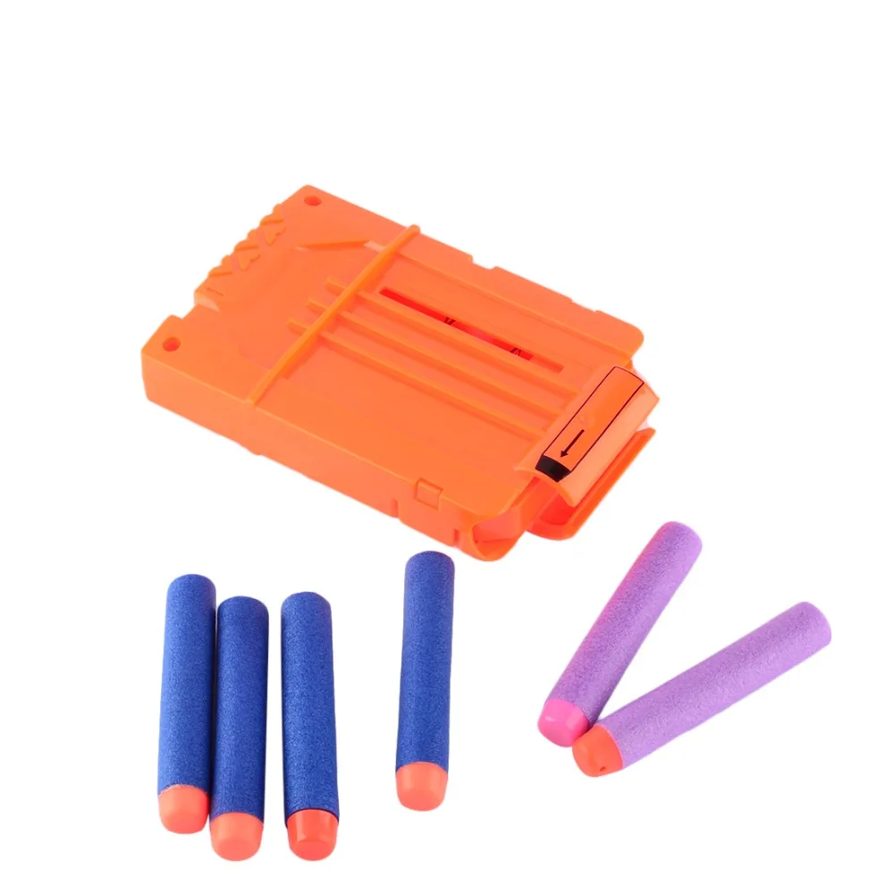 Зажимы для мягких пуль Nerf игрушечный пистолет 6 пули патронов картридж дротика