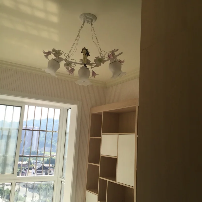 Современный пасторальный стиль подвесной светильник Утюг лампа Креативный