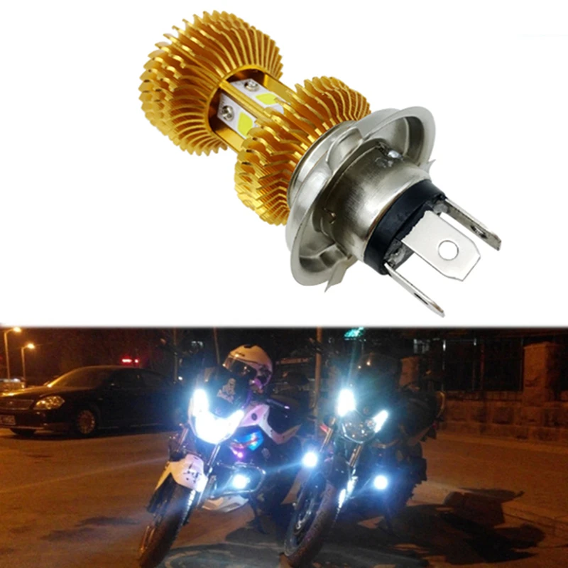 H4 BA20D HS1 светодиодный светильник для головы мотоцикла H6 12V ~ 80V 15W 1400LM