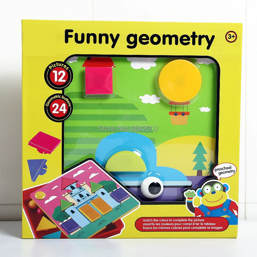 3D пазлы геометрические кнопки цветные мозаика Pegboard Puzzle набор для ногтей игра