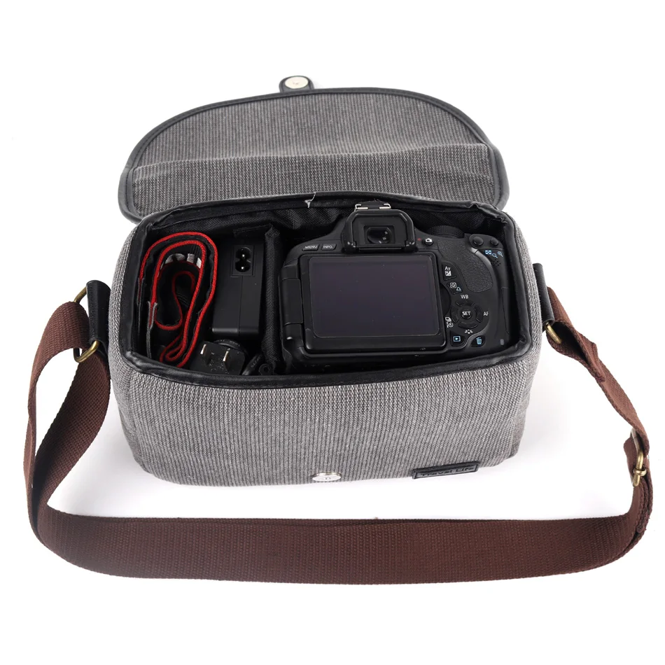 Винтажная Холщовая Сумка для цифровой зеркальной камеры Sony alpha A7 III II A5100 A5000 A6500 A6300