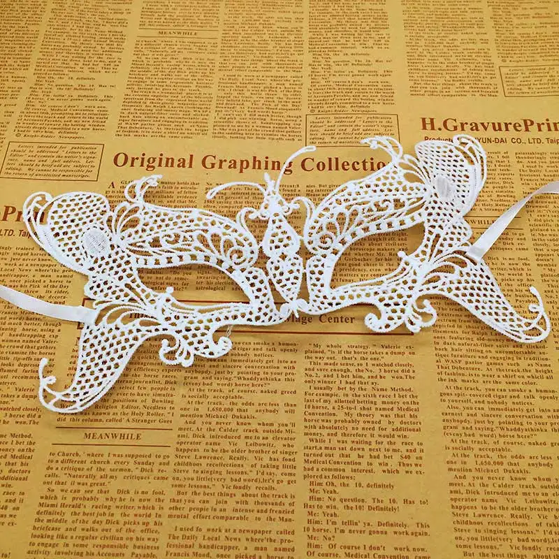 white Mask Белая маска для лица Рождественская Маска для карнавала маскарада пасхальные маски - Цвет: white Mask