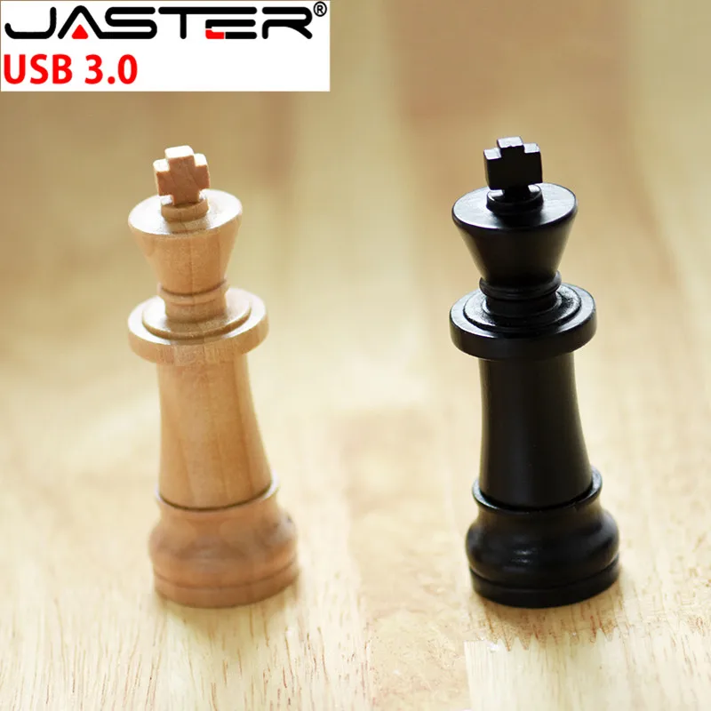 JASTER хит продаж USB 3 0 деревянный международный шахматный флеш накопитель 4 ГБ 16 32 64