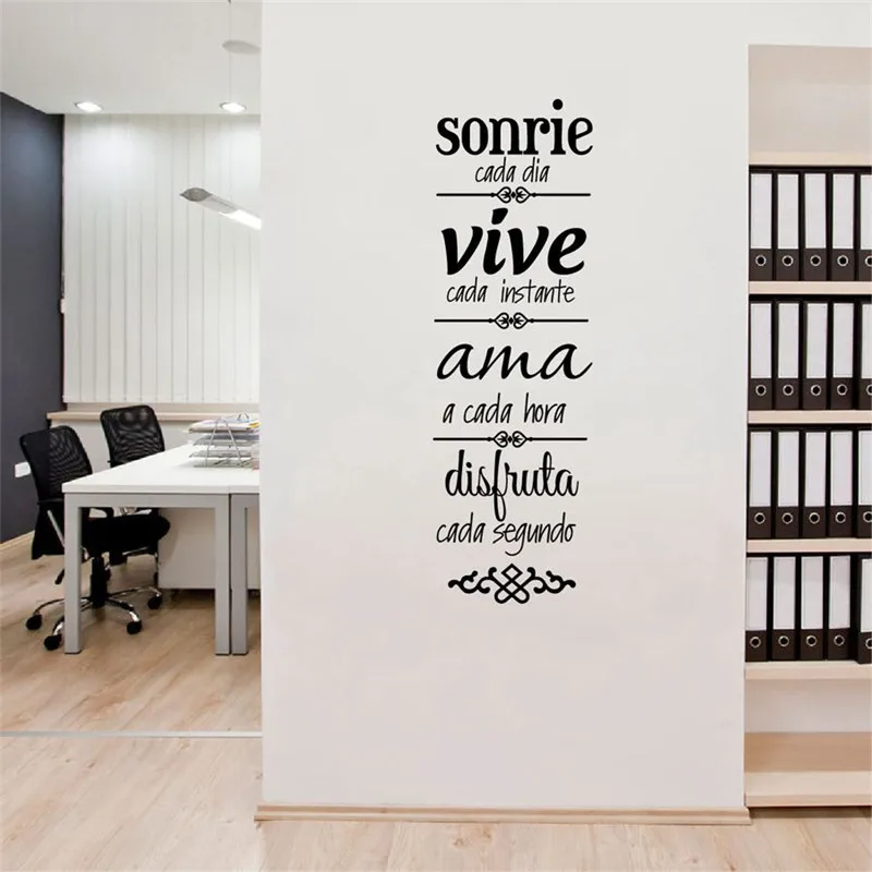 

Free shipping Spanish house rules Wall Sticker Home Decoration Spanish Version NORMAS DE CASA Vinilos Decorativos