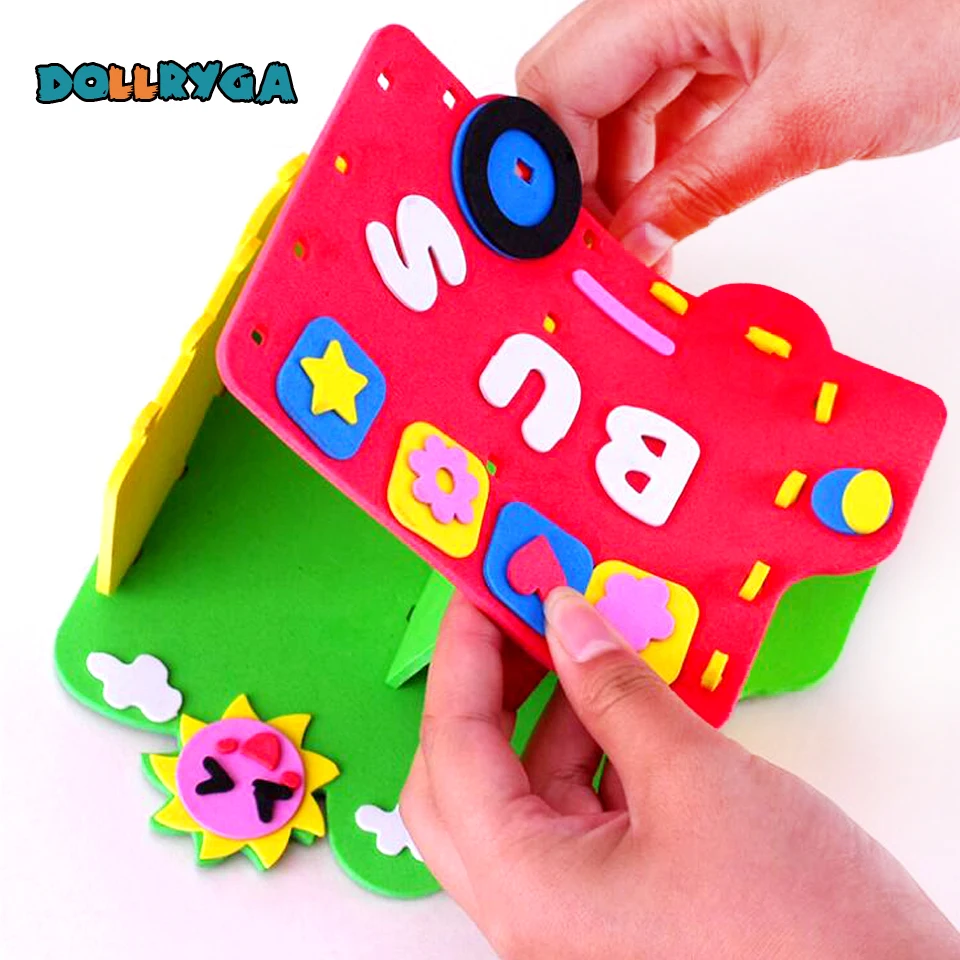 DOLLRYGA 12 компл./лот DIY EVA сумка в форме ожерелья Jouet Enfant искусства и малыш ремесло
