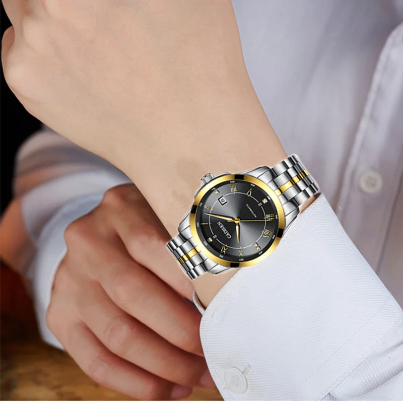 Бренд CADISNE Золотые механические Автоматические часы модные спортивные наручные