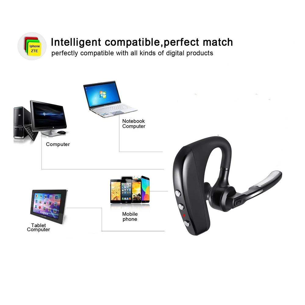 K10 Bluetooth earphone Handsfree Wireless High Quality Stereo Headset Car | Электроника