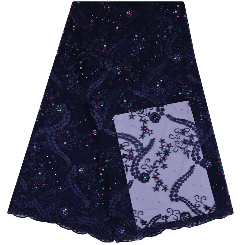2018 Высококачественная африканская кружевная ткань французская сетчатая вышивка