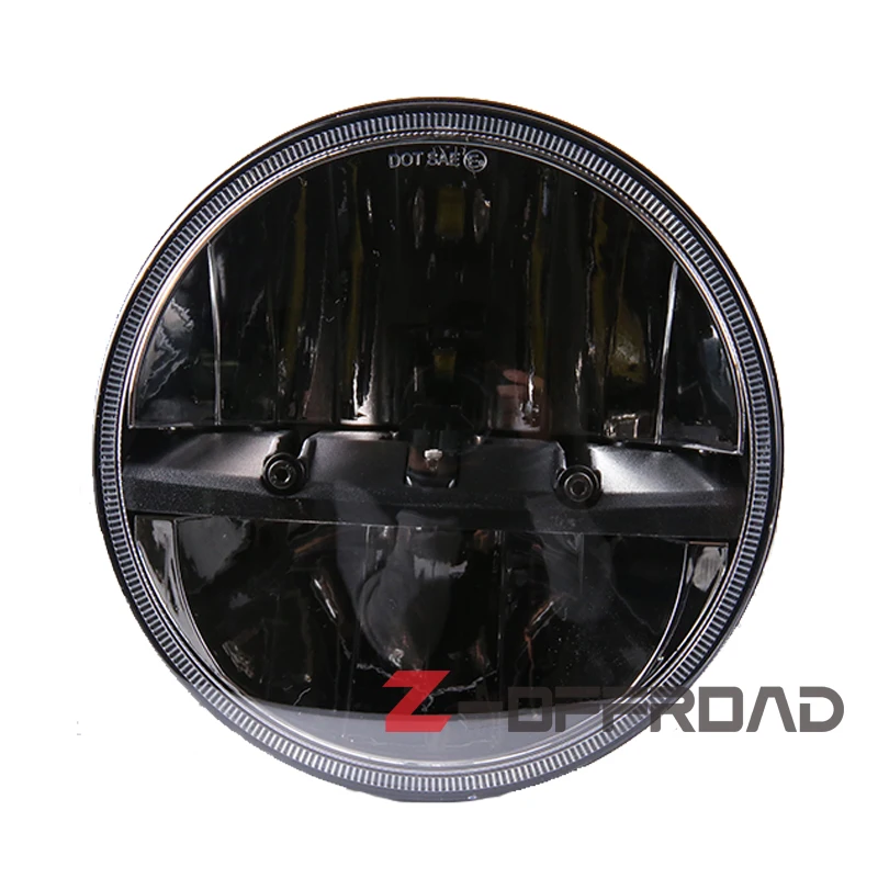 7 &quotчерный круглый светодиодный H4 фара Замена Освещение Проектор фары для Jeep