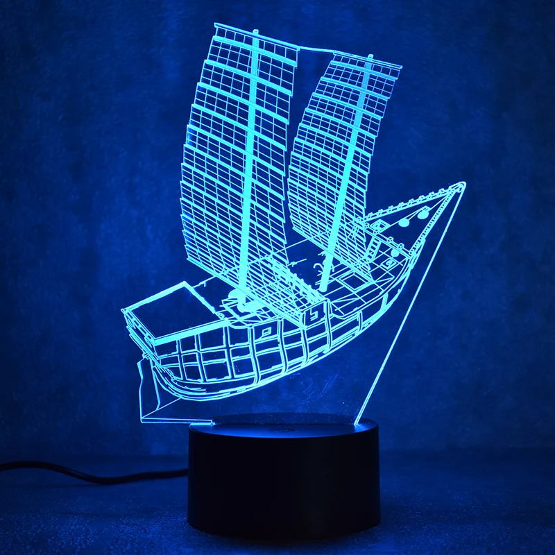 Настольная лампа с 3d подсветкой и USB портом|light gift|lamp sleepusb table |