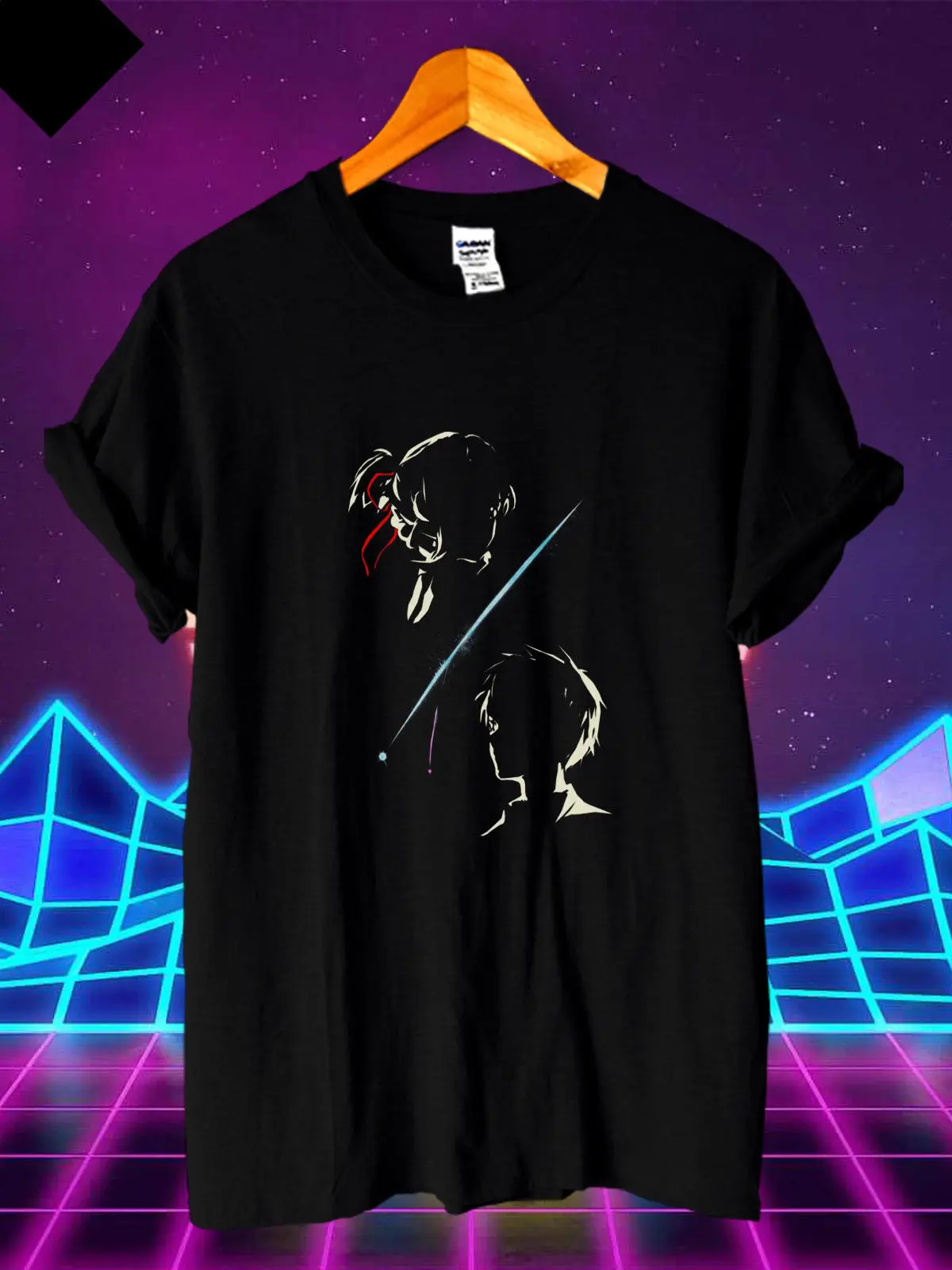 

High Quality Casual Printing Tee Kimi No Nawa Your Name Mitsuha New Custom Tee Casual Men's T-Shirt S M L XL 2XL Summer T-shirt