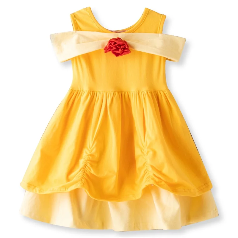 Dress For Girls Smart Cute Mouse Cotton Children Dresses Princess Costume Clothing Kids Party 3-8T | Детская одежда и обувь