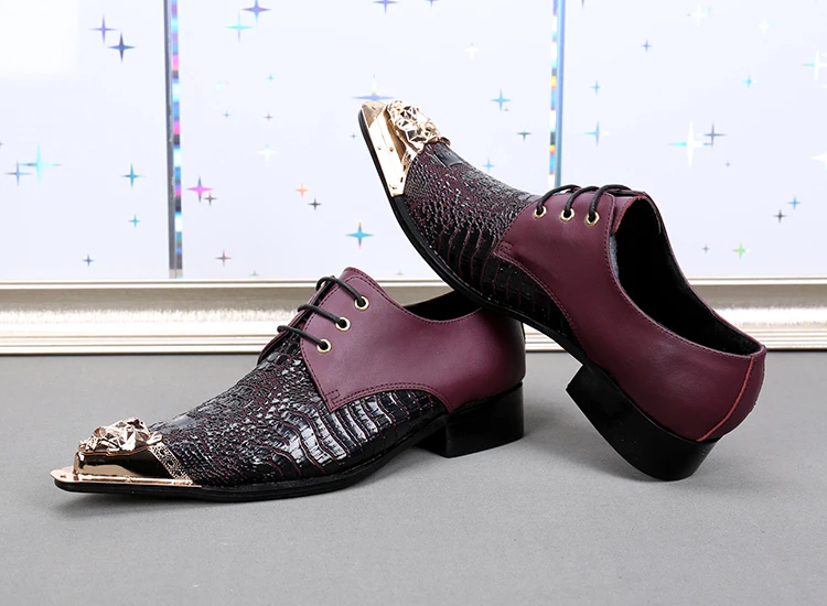 Choudory Коричневые Мужские Оксфорд Обувь Мужская Свадебные Туфли Из Натуральной