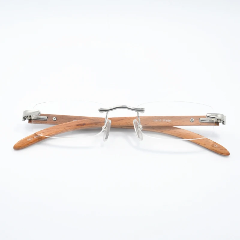 Деревянная оправа ручной работы без оправы очки для чтения мужские и женские + 1 0 5