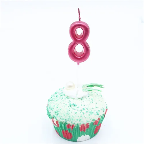 8 1 шт. сверкающие красный украшения для капкейков свечи Baby Shower Единорог вечерние день Святого Валентина декоративные свечи Happy украшение для именинного торта - Цвет: 8