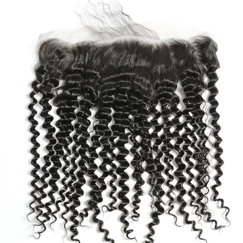 Liweike Italian Curly 3 Bundles With 13*4 Inch Lace Frontal Remy Human Hair Brazilian Extensions Double Weft Natural 1B Color | Шиньоны и