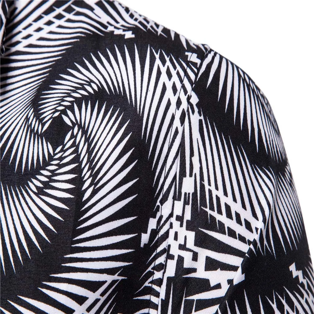 

shirt men streetwear chemise homme summer men shirt Casual Short Sleeve Printed Shirts Top Beach Blouse Y613