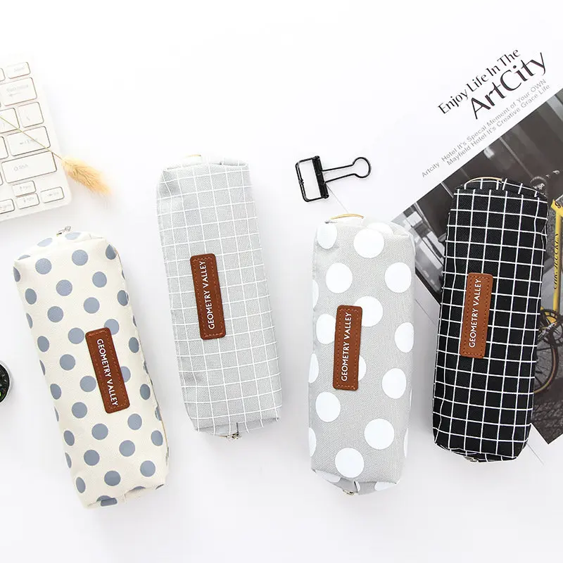 Coloffice в японском стиле простая Холщовая Сумка-карандаш для творческих студентов