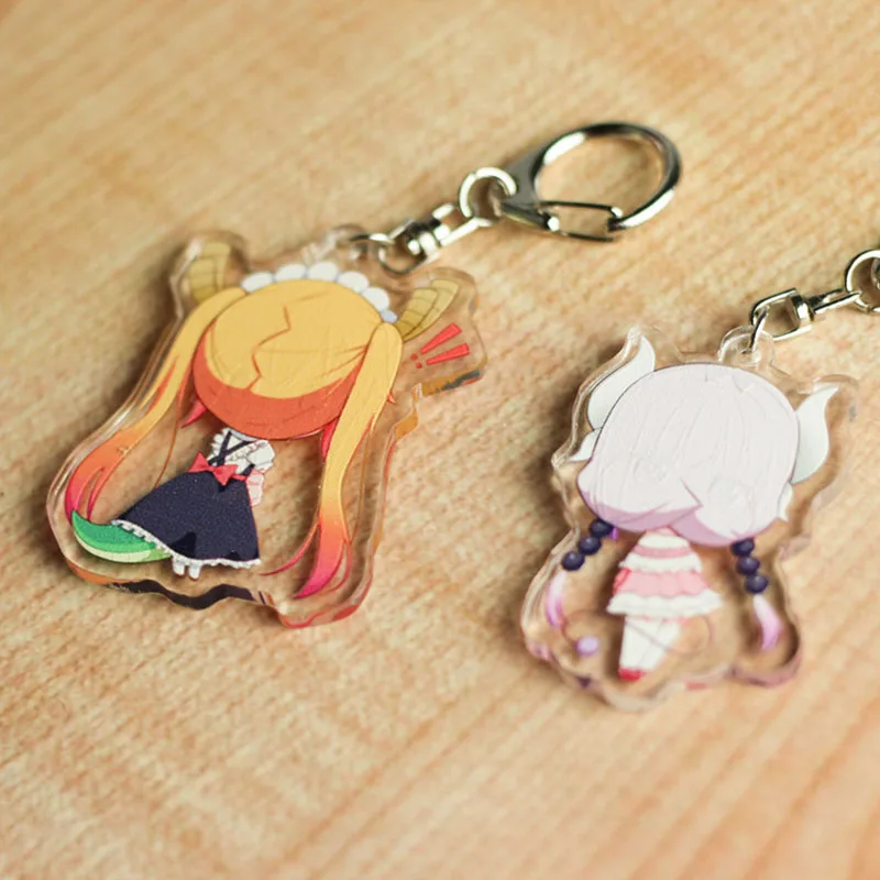 Японский аниме Miss Kobayashi's Dragon Maid Kanna Kamui брелок Подвески Tohru акриловый подарок
