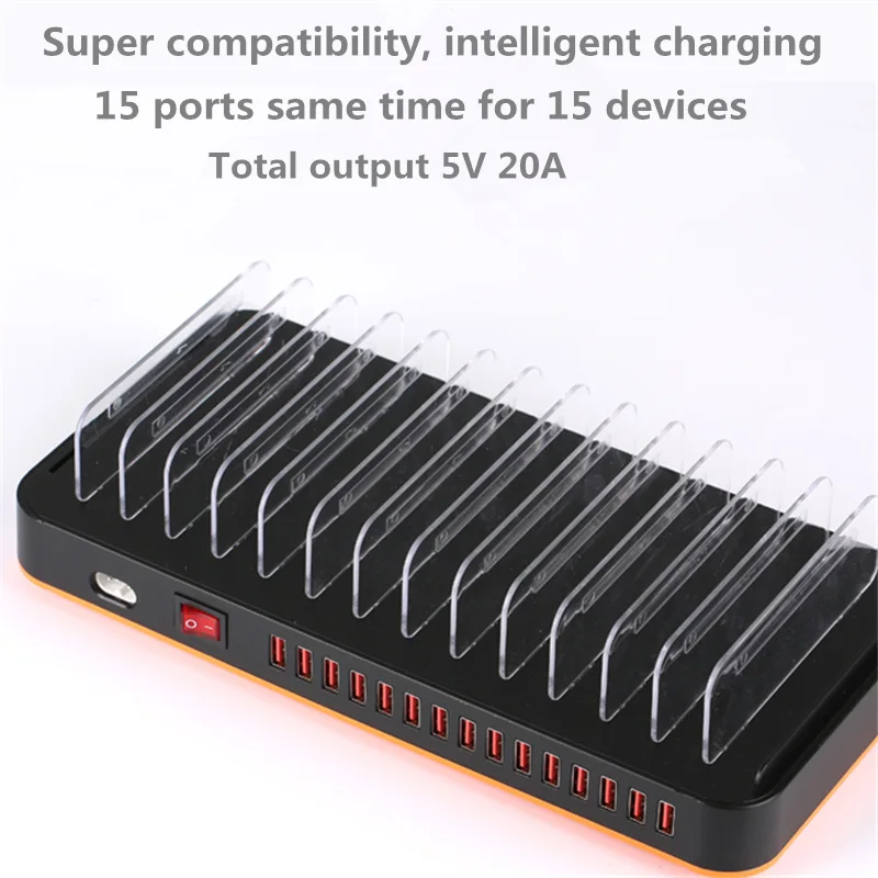 Настольная зарядная док станция Go2linK 15 портов а макс. с несколькими USB портами|charger