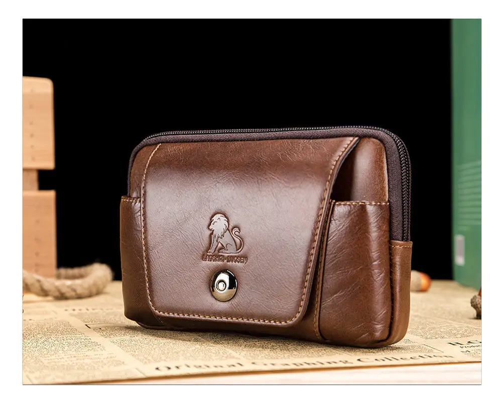 Мужской женский кошелек из натуральной кожи, сумки с клапаном, Bolsa Feminina, модный откидной держатель для карт, денег, поясной ремень, бизнес, подарок