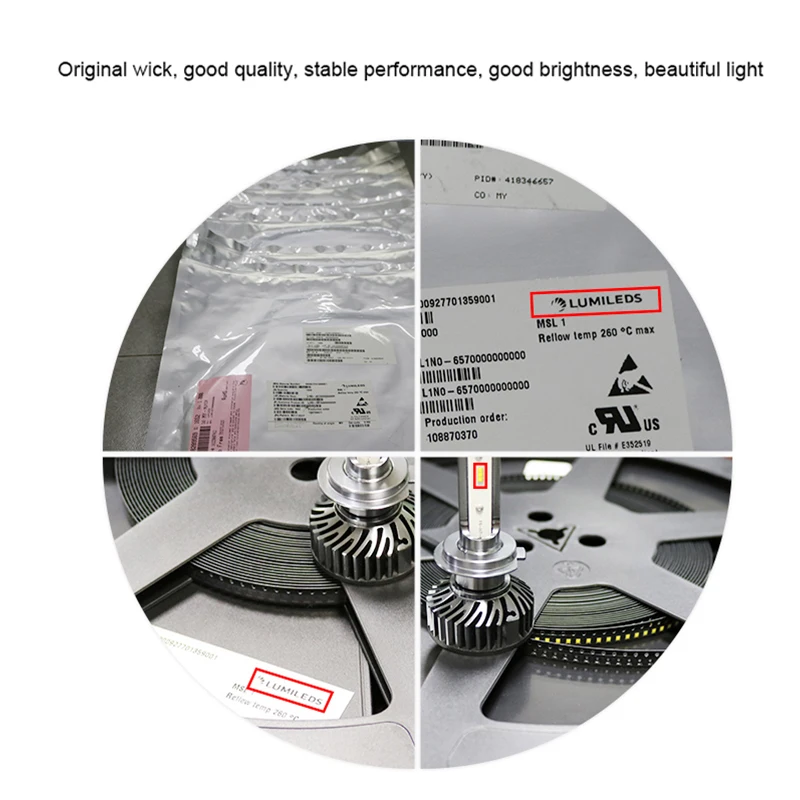 HLXG H7 светодиодный светильник с Lumi s Luxeon Z ES Chip 12000LM авто лампа H4 H11 H1 H8 HB3 9005 HB4