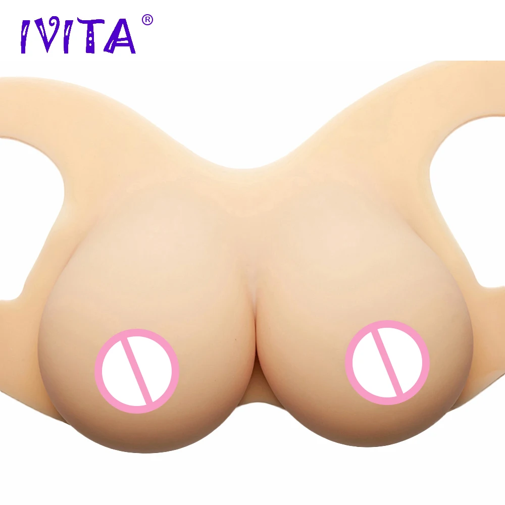 Искусственные Силиконовые груди IVITA 3600 г Realisitic поддельные для Crossdressers трансgender