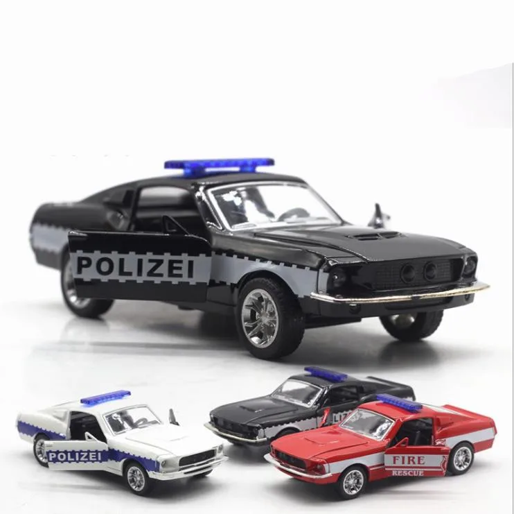Модель Ford Mustang GT 1: 32 литые игрушечные машинки проблескивающиеся и музыкальные