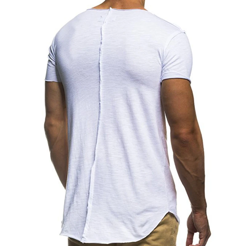 

2019 New Men's Casual T Shirts Tops Male O-Neck Fitness Short Sleeve T Shirt Men High Street Solid Color Gray t Shirt M-3XL