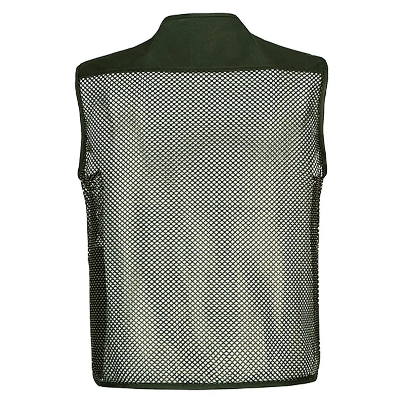 Мужской жилет с несколькими карманами классический однотонный без рукавов для