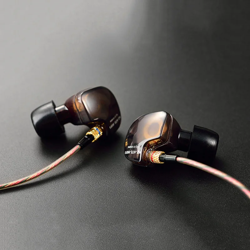 Спортивные стереонаушники KZ ATES ATE ATR HD9 с микрофоном наушники для телефона DJ