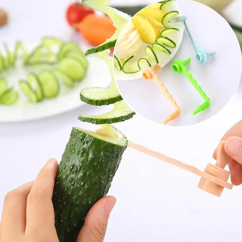 Морковь спираль слайсер кухонный, для овощей ажурные модели картофеля резак кухонные принадлежности гаджеты для дома спиральный измельчитель нож