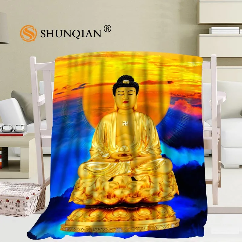 Economici Personalizzato Buddha Pittura Coperta Morbida Fai Da Te La Tua Foto Decorazione Camera Da Letto Dimensioni 56x80 Pollici, 50X60Inch,40X50Inch A7.10