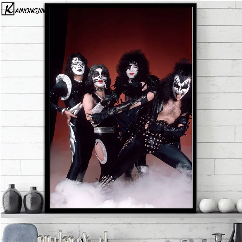 009 Художественный плакат Kiss Band плакаты и печать, Картина Настенная живопись на холсте украшение дома комнаты - Цвет: 009
