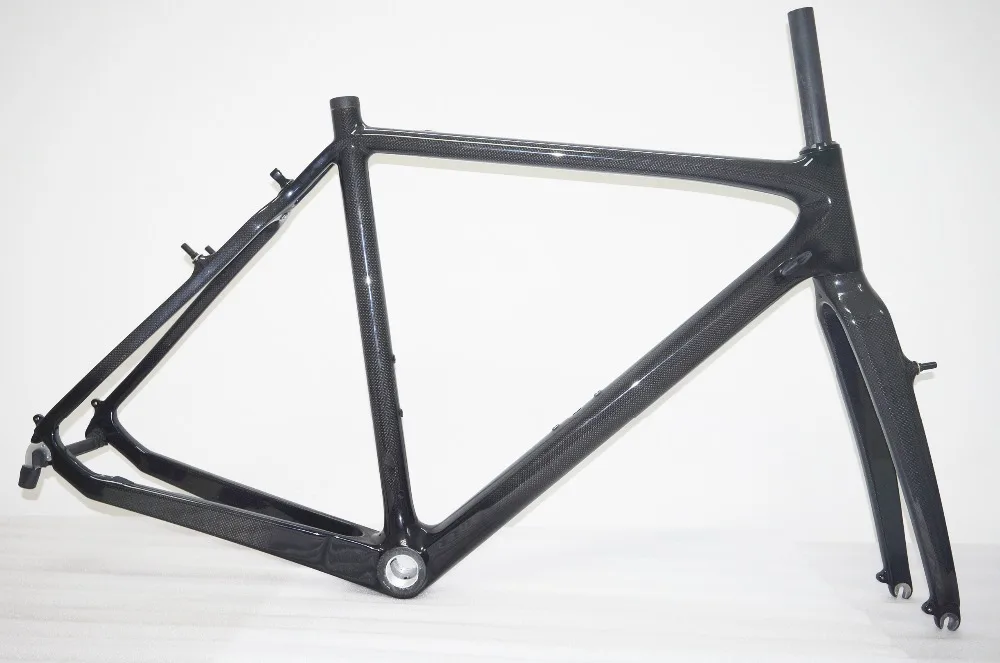 Карбоновая велосипедная Рама 3k с v образным тормозом вилкой 51/53/55/57 см|frame fork|carbon