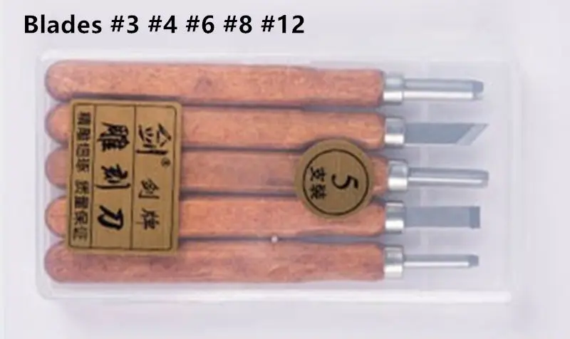 12 видов деревянной ручкой набор ножей деревянные инструментов для резьбы резак