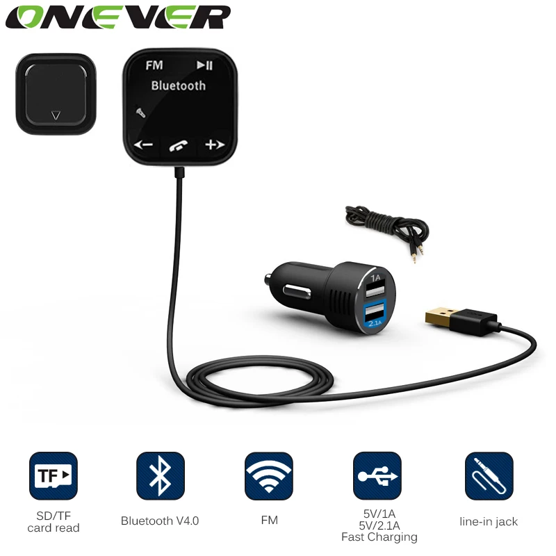 A2DP Магнитного Автомобильный Комплект Беспроводной Bluetooth Fm передатчик Mp3 плеер 3.5