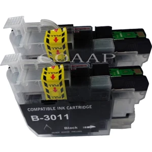 2pcs -- Black LC3011BK LC3011C LC3011M LC3011Y совместимый чернильный картридж для принтера Brother MFC-J491DW J497DW J690DW J895DW струйный принтер - Цвет: 2pcs -- Black