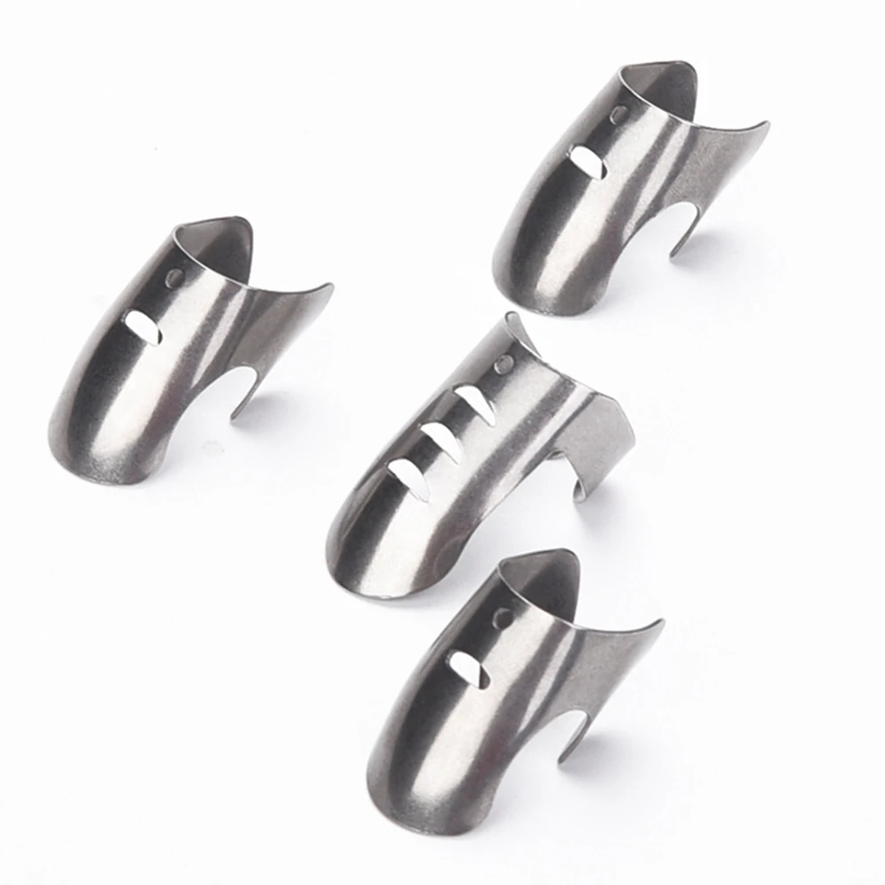 4 шт./компл. Регулируемый Нержавеющая сталь пальцев рук защита Защита Ножи ломтик
