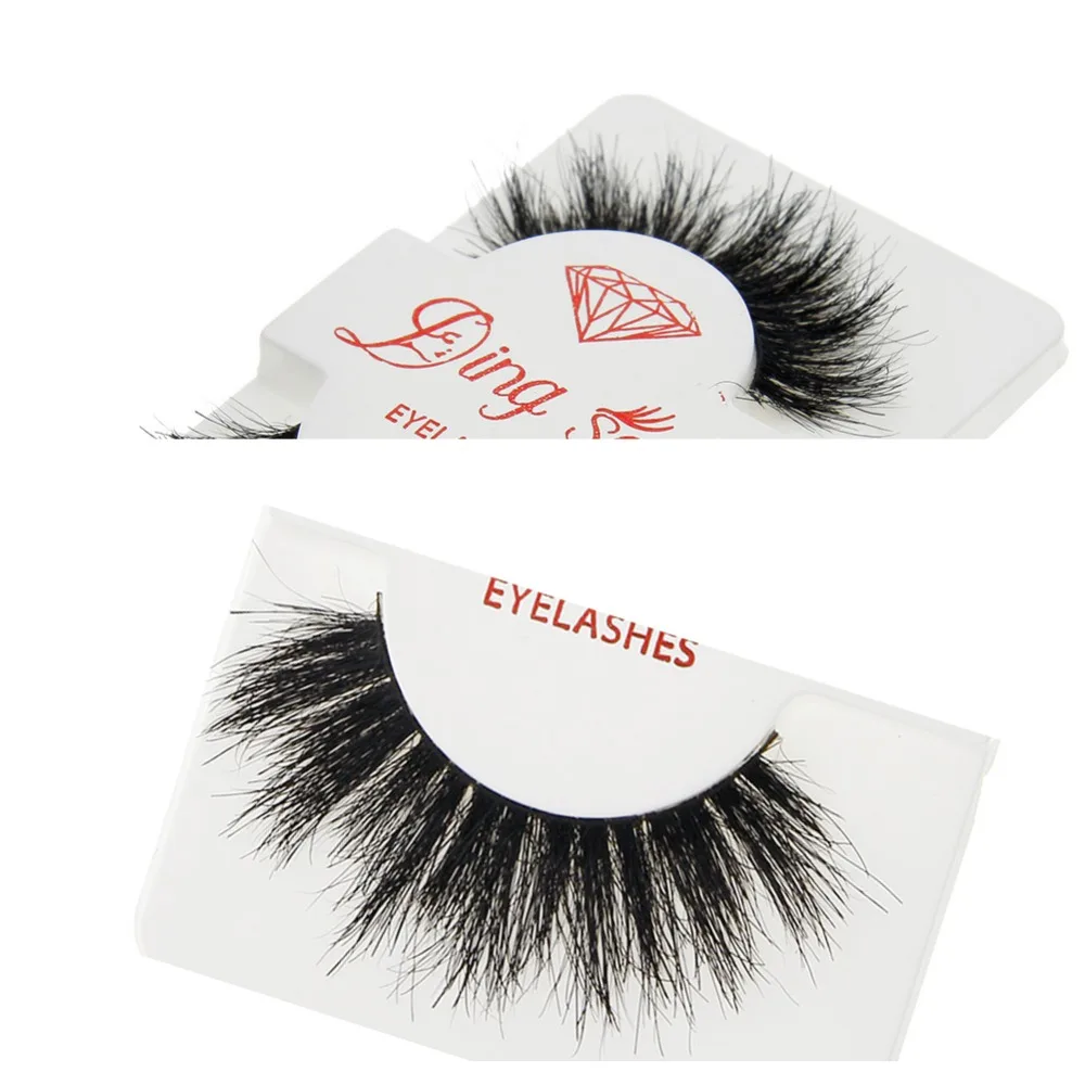 1 пара накладных ресниц ручной работы натуральные толстые длинные конские волосы