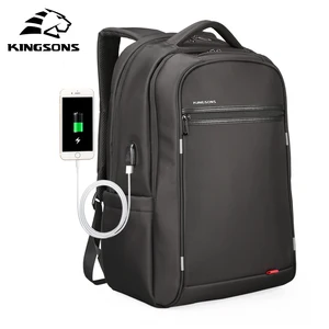 Рюкзак Kingsons мужской, многофункциональный, с USB-портом для зарядки, для ноутбука 17 дюймов, для подростков