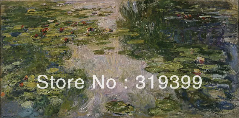 

Клодовая Картина маслом Размножение на льняном холсте, водяные лилии 1917-1919 от Клода монета, ручная работа, Бесплатная быстрая доставка, музейное качество