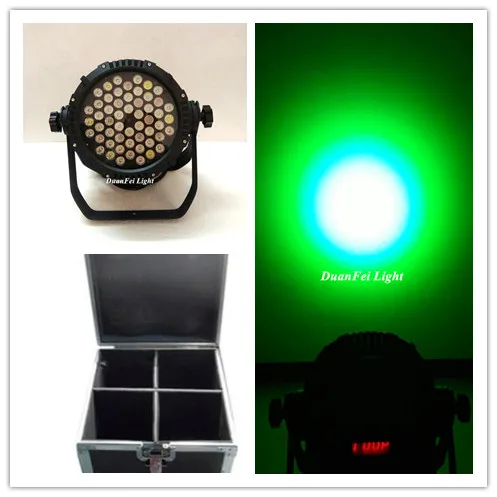 (Flycase) 4 шт./лот сценический rgbw led par Открытый ip65 Водонепроницаемый огни dmx 54x3|Эффект
