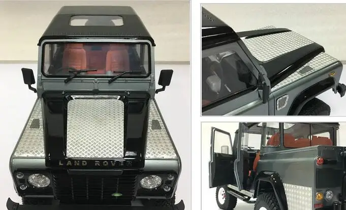 Декоративная пластина из нержавеющей стали для RCW4D Defender D90 D110 ROVER LAND 1/10 D130 твердый