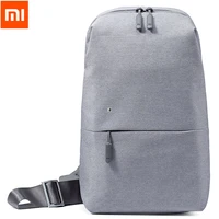 authentic xiaomi travel business backpack 4l chest pack bags men women polyester sling bag for leisure sports laptop